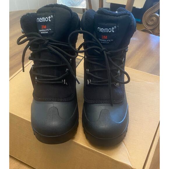 Riemot Women’s Winter Snow Boots Black EU 38 US 7 3M Thinsulate Waterproof New - Picture 2 of 7